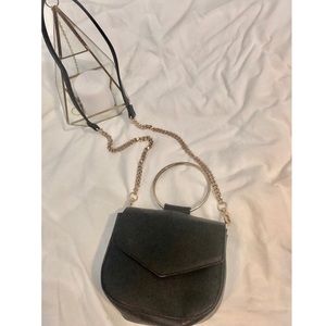 Black and Gold Crossbody